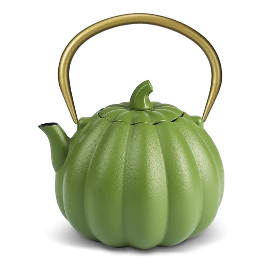 Pumpkin Cast Iron Teapot