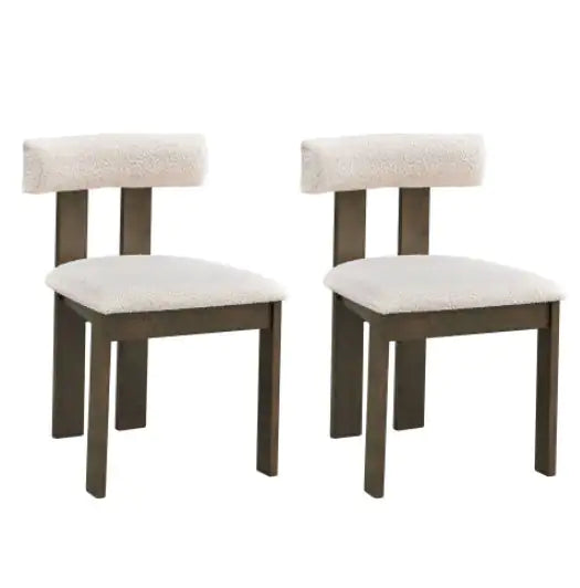Set Of 2 Wooden Dining Chairs