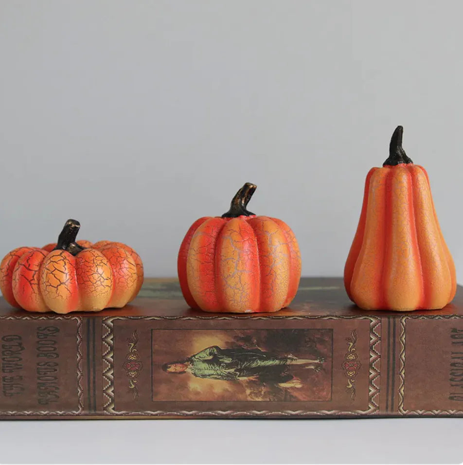 Pumpkin Lantern with LED Candle Lamp
